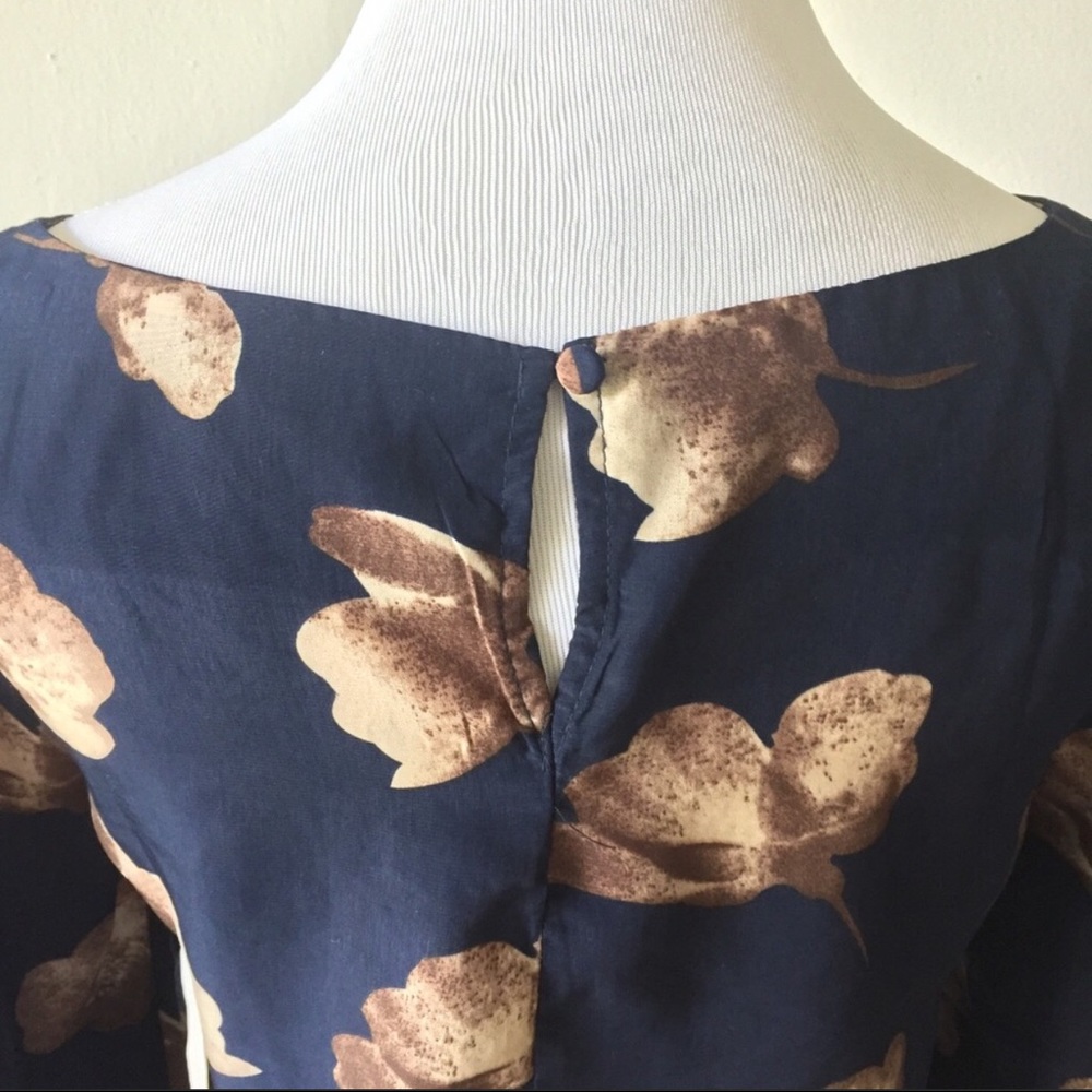 Blu Pepper Blue Floral Shift Dress - Picture 2 of 6